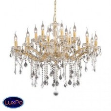 Подвесная люстра хрустальная Ideal lux Florian Sp18 Oro 075181