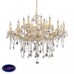 Подвесная люстра хрустальная Ideal lux Florian Sp18 Oro 075181