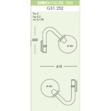Бра уличное Fumagalli SIRIO/G300 G31.252.000.AZE27