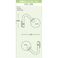 Бра уличное Fumagalli SIRIO/G300 G31.252.000.WXE27