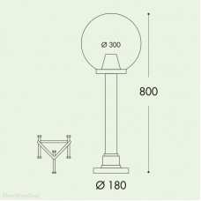 Столб уличный Fumagalli FEBO.R 500/G300 G31.261.000.WYE27