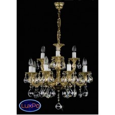 Подвесная люстра хрустальная ArtGlass GENADIA XII