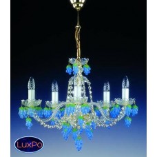 Подвесная люстра хрустальная ArtGlass GIZELA IX COLOR