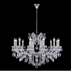 Люстра подвесная хрустальная Crystal lux HOLLYWOOD SP12 CHROME