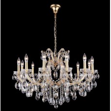 Люстра подвесная хрустальная Crystal lux HOLLYWOOD SP12 GOLD