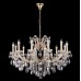 Люстра подвесная хрустальная Crystal lux HOLLYWOOD SP12 GOLD