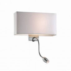 Настенный светильник Ideal lux Hotel Ap2 Bianco 035949