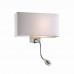 Настенный светильник Ideal lux Hotel Ap2 Bianco 035949