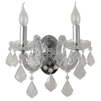 Бра Crystal lux INES AP2 CHROME/TRANSPARENT