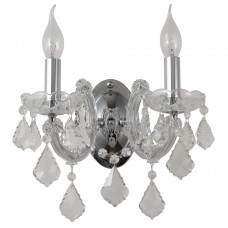 Бра Crystal lux INES AP2 CHROME/TRANSPARENT