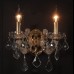 Бра Crystal lux INES AP2 GOLD/TRANSPARENT
