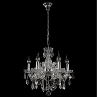 Подвесная люстра Crystal lux INES SP6 CHROME/TRANSPARENT
