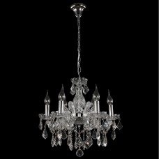 Подвесная люстра Crystal lux INES SP6 CHROME/TRANSPARENT