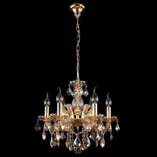 Подвесная люстра Crystal lux INES SP6 GOLD/AMBER