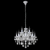 Подвесная люстра Crystal lux INES SP8+4 WHITE