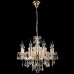 Подвесная люстра Crystal lux INES SP8 GOLD/TRANSPARENT