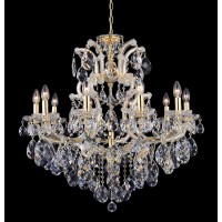 Люстра подвесная Crystal Lux ISABEL SP11 GOLD/TRANSPARENT