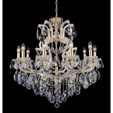 Люстра подвесная Crystal Lux ISABEL SP11 GOLD/TRANSPARENT