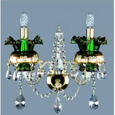 Хрустальное бра ArtGlass JULIANA II GREEN/BLUE