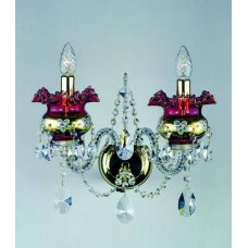 Хрустальное бра ArtGlass JULIANA II WHITE/RED