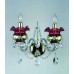Хрустальное бра ArtGlass JULIANA II WHITE/RED