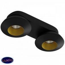 Накладной светодиодный светильник LeDron KRIS SLIM 2 Black Gold