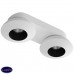 Накладной светодиодный светильник LeDron KRIS SLIM 2 White Black