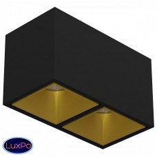 Накладной светодиодный светильник LeDron KUBING 2 Black Gold