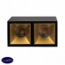 Накладной светодиодный светильник LeDron KUBING 2 Black Gold
