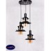 Светильник подвесной Lumina Deco CAPRI LDP 11328 B-3 BK