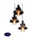 Светильник подвесной Lumina Deco CAPRI LDP 11328 B-3 BK