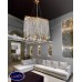 Люстра подвесная хрустальная Lumina Deco SANTOSA LDP 7051-4 A GD