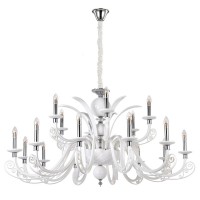 Люстра подвесная Crystal Lux LETISIA SP12+6 WHITE