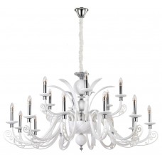 Люстра подвесная Crystal Lux LETISIA SP12+6 WHITE