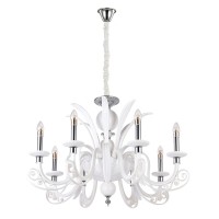 Люстра подвесная Crystal Lux LETISIA SP8 WHITE