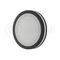 Встраиваемый светодиодный светильник LeDron LIP0906-10W-Y Black 3000K