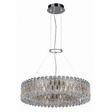 Светильник подвесной Crystal Lux LIRICA SP10 D610 CHROME/GOLD-TRANSPARENT