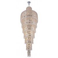 Люстра подвесная Crystal Lux LIRICA SP40 D700 CHROME/GOLD-TRANSPARENT