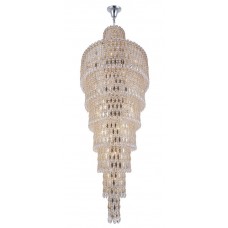 Люстра подвесная Crystal Lux LIRICA SP40 D700 CHROME/GOLD-TRANSPARENT