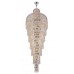 Люстра подвесная Crystal Lux LIRICA SP40 D700 CHROME/GOLD-TRANSPARENT