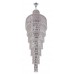 Люстра подвесная Crystal Lux LIRICA SP40 D700 CHROME/GOLD-TRANSPARENT