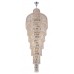 Люстра подвесная Crystal Lux LIRICA SP40 D700 CHROME/GOLD-TRANSPARENT