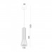 Подвесной светодиодный светильник LeDron LPL152WH