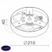 Накладной светодиодный светильник LeDron LTD0291-20W-Y 3000K