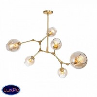 Люстра подвесная Elvan LU-00113-6-Е27х6-GL (код 1000002557)