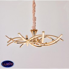 Люстра светодиодная подвесная Elvan LU00125-8-GLD-4000K (код 15675)