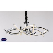 Люстра светодиодная подвесная Elvan LU00125-8-WH-CHR-4000K (код 15479)