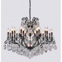 Люстра подвесная Crystal Lux MAGNIFICO SP19 BLACK/TRANSPARENT