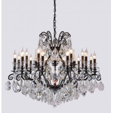 Люстра подвесная Crystal Lux MAGNIFICO SP19 BLACK/TRANSPARENT