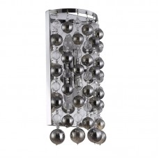 Бра Crystal lux MALLORCA AP2 CHROME/SMOKE